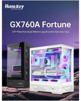 HuntKey GX760A Fortune White Gaming Case