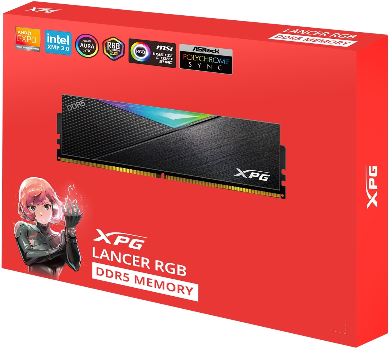 ADATA XPG Lancer RGB 16GB (DDR5-6000, CL30, RGB) Desktop RAM