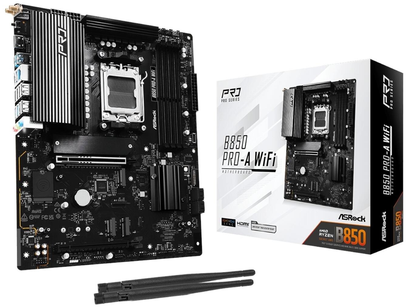 ASRock B850 Pro-A WiFi (AMD AM5) Motherboard