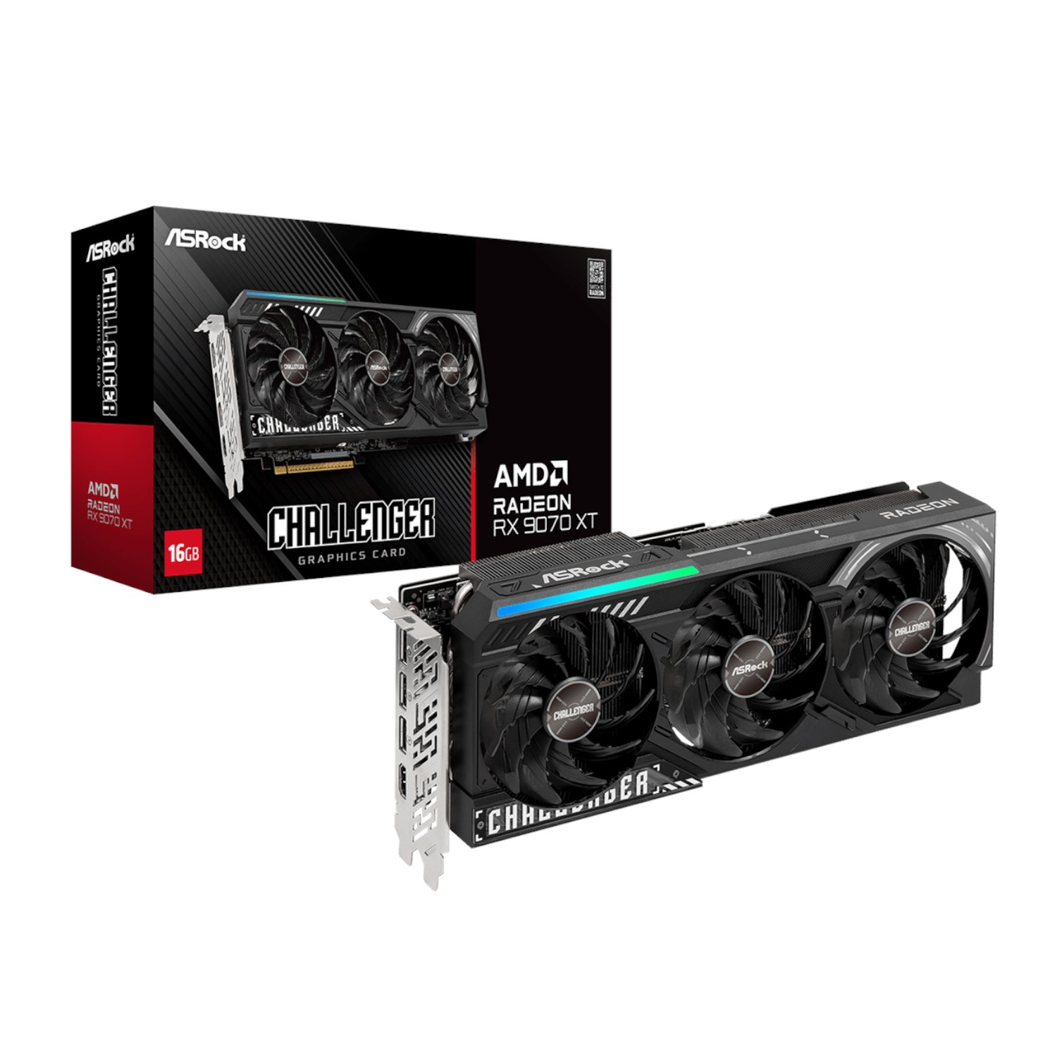 ASRock Radeon™ RX 9070 XT Challenger (16GB GDDR6)