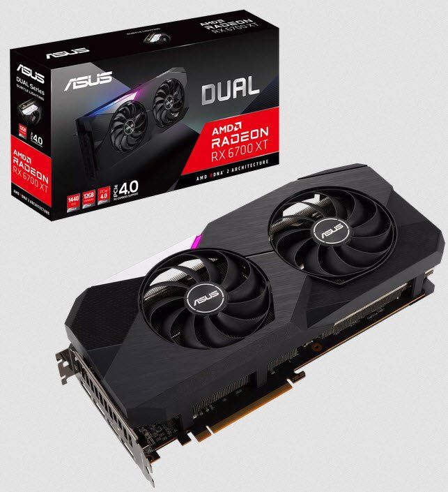 Asus Dual Radeon™ RX 6700 XT (12GB GDDR6)