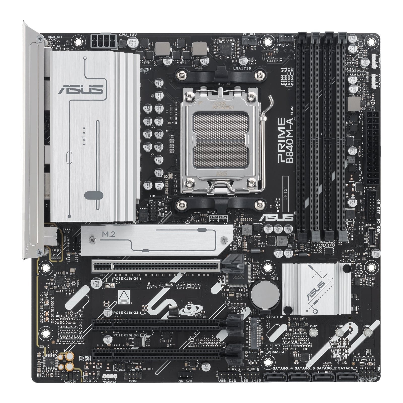 Asus Prime B840M-A-CSM (AMD AM5) Motherboard - Image 2