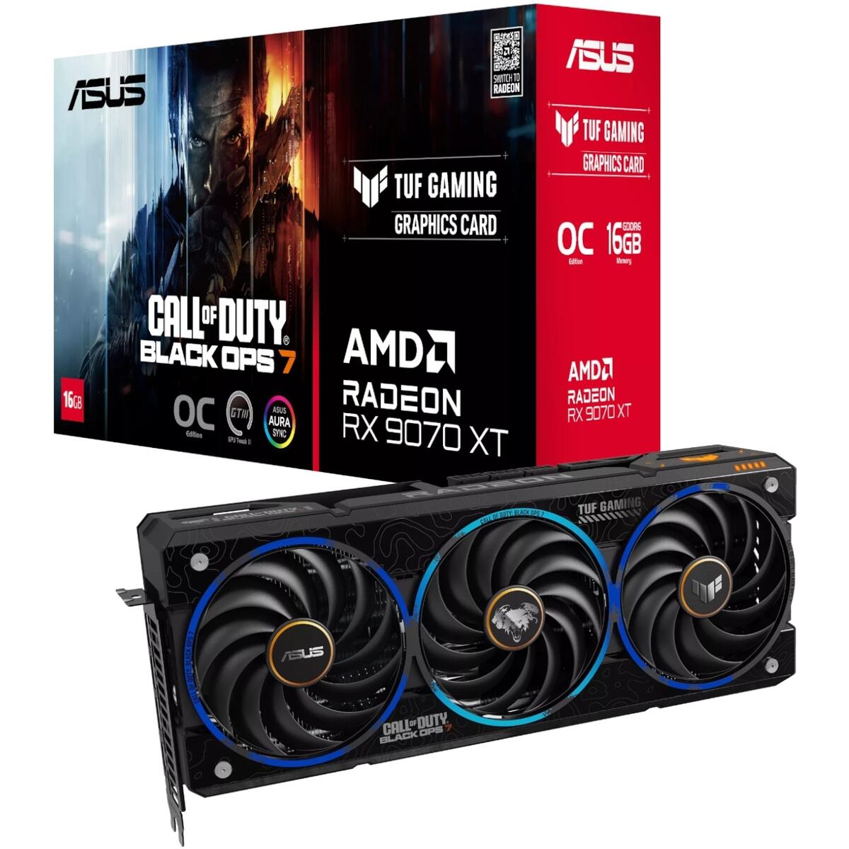 Asus TUF Radeon™ RX 9070 XT COD BO7 Special Edition (16GB GDDR6)