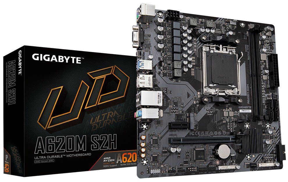 Gigabyte A620M S2H (AMD AM5) Motherboard