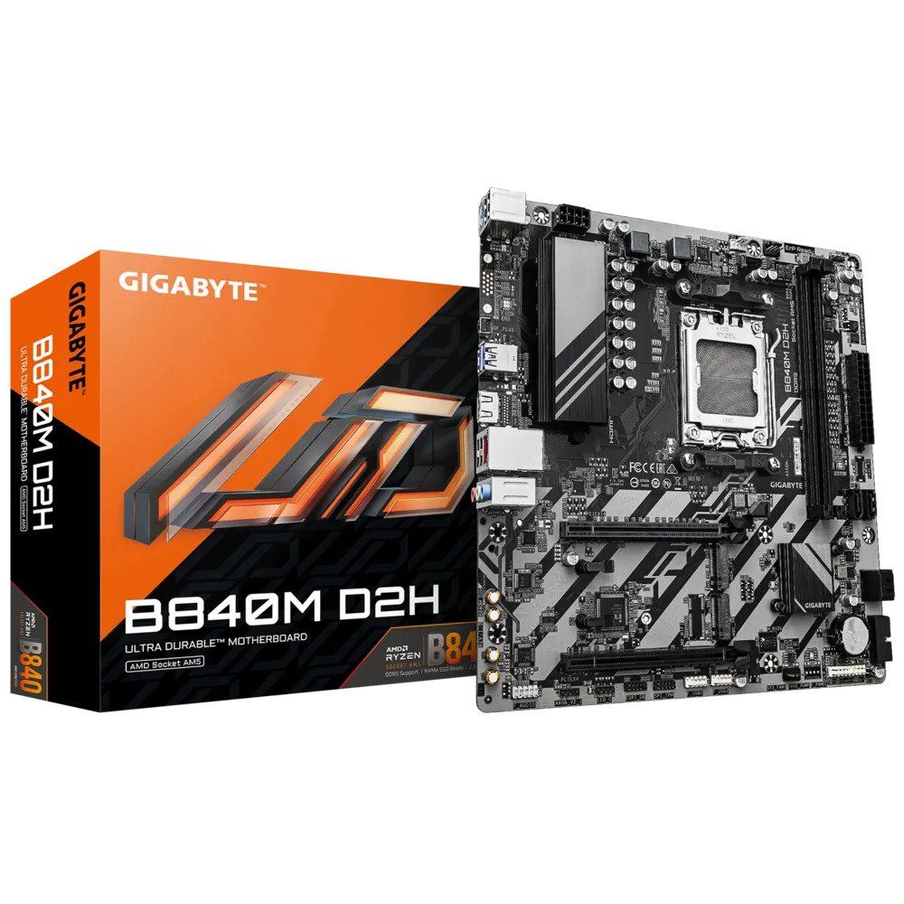 Gigabyte B840M D2H (AMD AM5) Motherboard