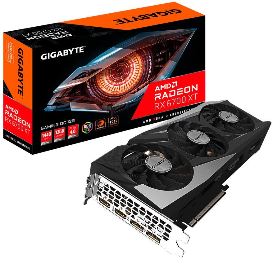 Gigabyte Radeon™ RX 6700 XT Gaming OC (12GB GDDR6)