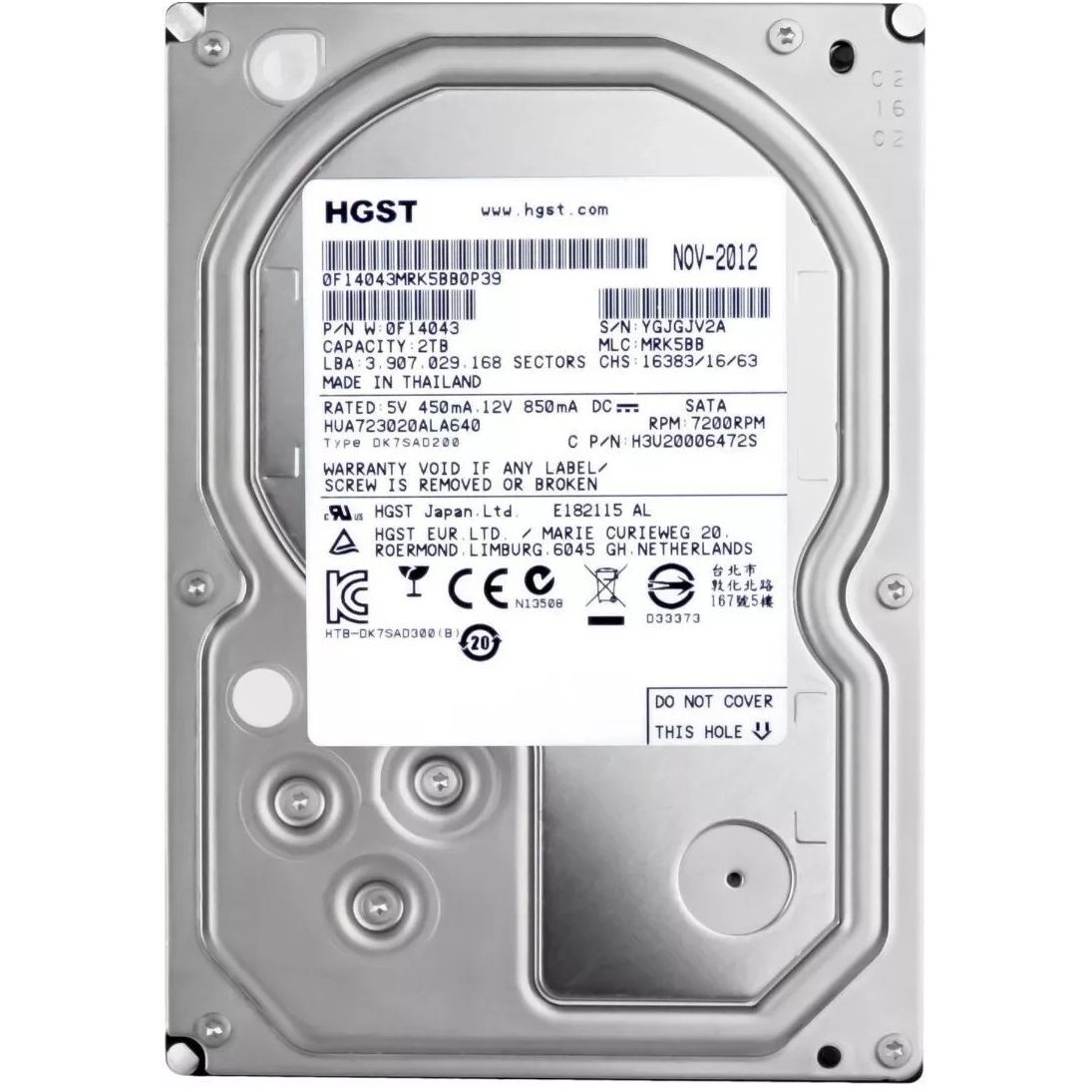 HGST UltraStar (7K3000) 2TB 7200RPM 3.5" HDD