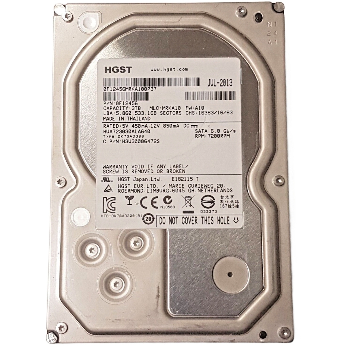 HGST UltraStar (7K3000) 3TB 7200RPM 3.5" HDD