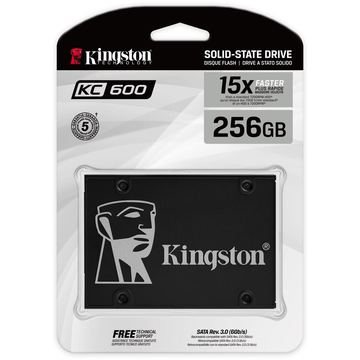 Kingston KC600 256GB 2.5" SSD - Image 2