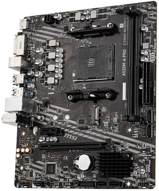 MSI A520M-A Pro (AMD AM4) Motherboard - Image 2