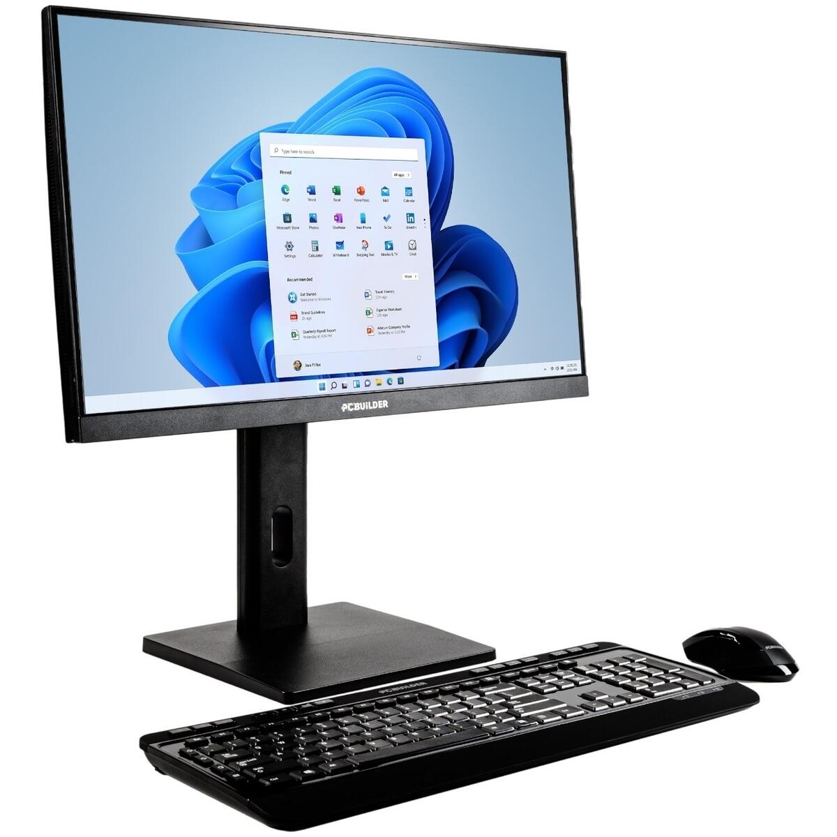 PCBuilder Fusion (Intel Core i5 4.7GHz, 16GB DDR4, 1TB SSD, 24" Full HD) All-In-One Desktop PC - Image 2
