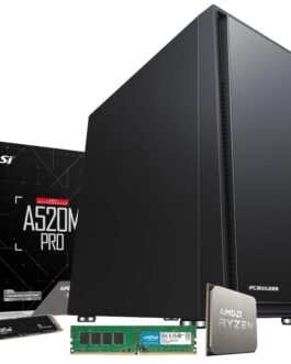 PCBuilder Home Master (AMD Ryzen 7 5700G 3.8GHz 8-Core, 8GB DDR4, A520M Motherboard) Desktop PC