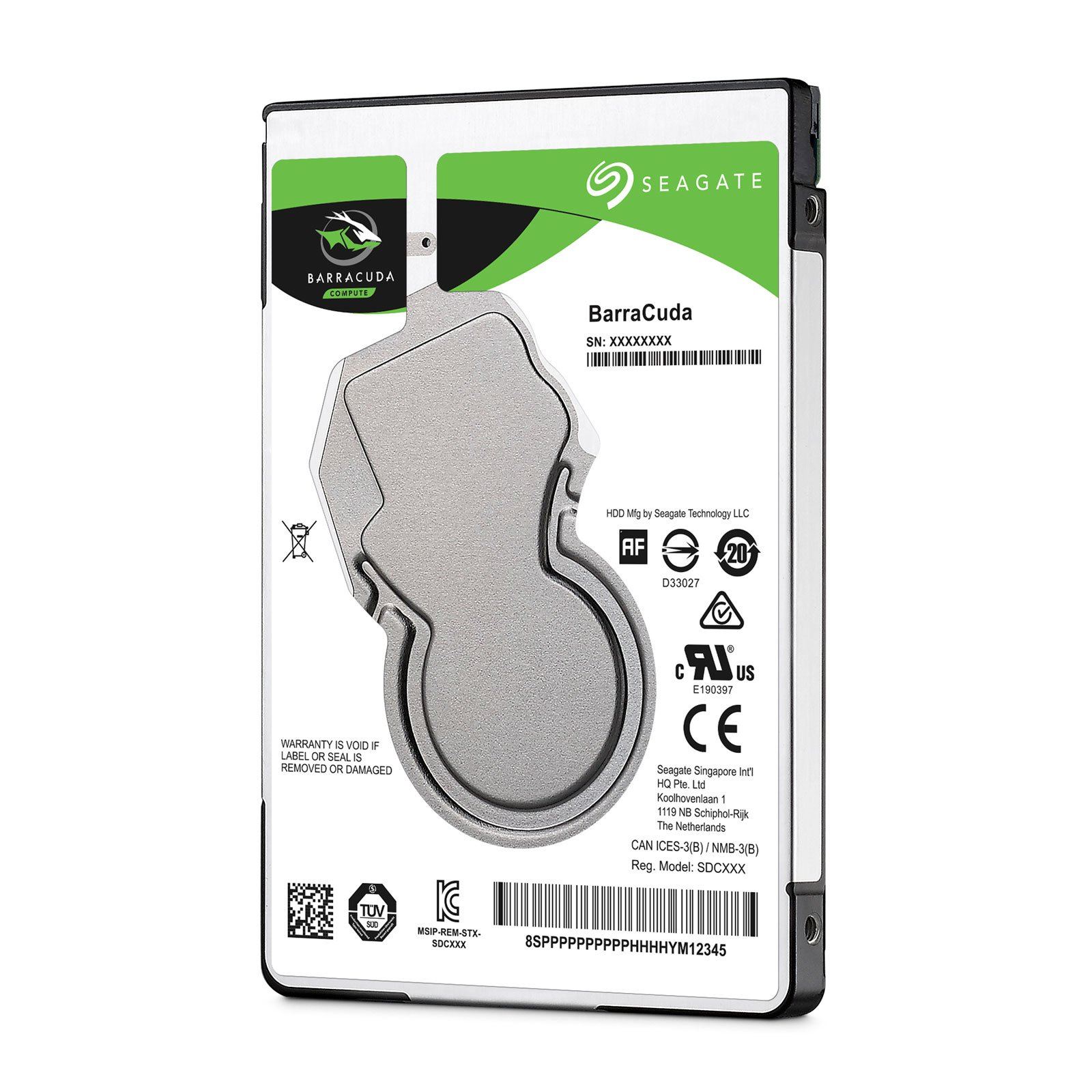 Seagate® BarraCuda™ 7mm 2TB 5400RPM 2.5" HDD