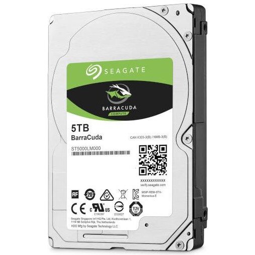 Seagate® BarraCuda™ 5TB 5400RPM 2.5" HDD