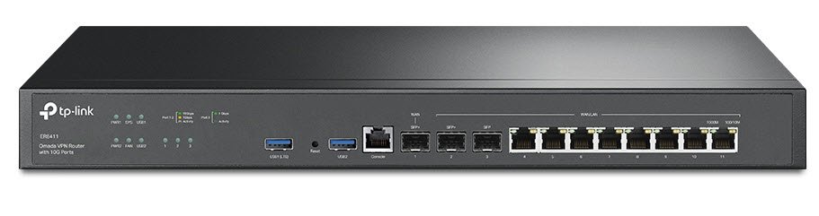 TP-Link Omada ER8411 (2x 10GE SFP+, 10x WAN/LAN) VPN Router