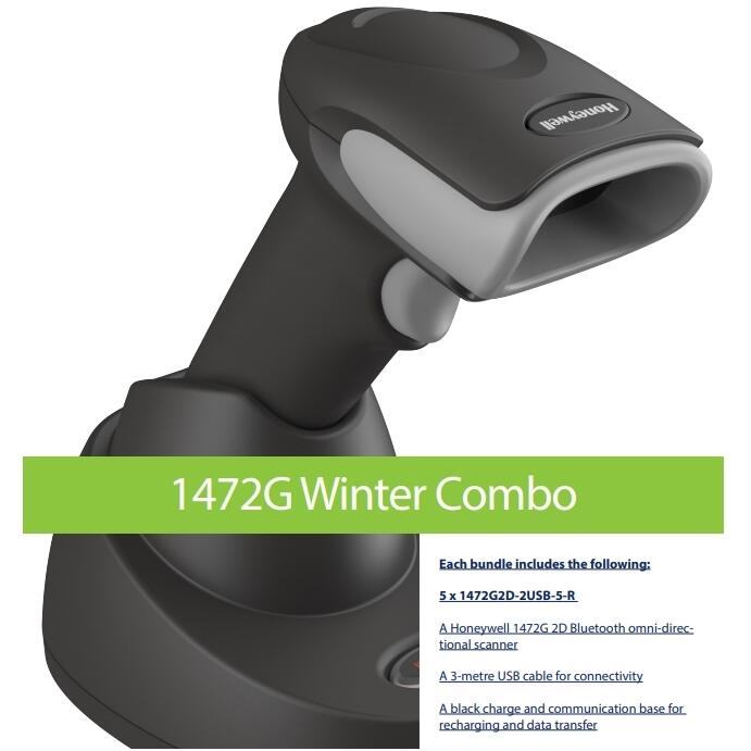 Honeywell 1472G 2D Bluetooth Omni-Directional Scanner (5 Pack)