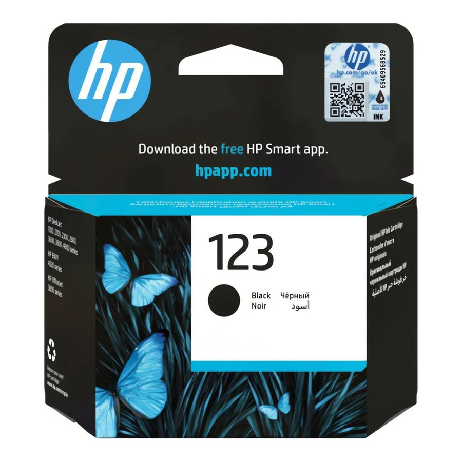 HP 123 Black Ink Cartridge