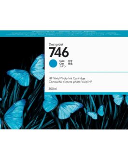 HP 746 DesignJet Cyan Ink Cartridge (P2V80A)