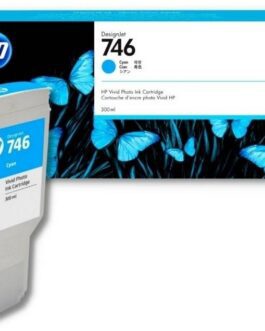 HP 746 DesignJet Cyan Ink Cartridge (P2V80A)