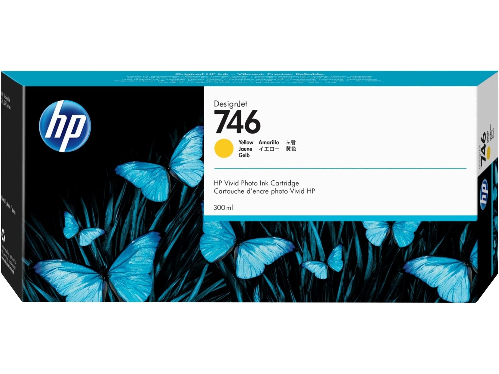 HP 746 DesignJet Yellow Ink Cartridge (P2V79A) - Image 2