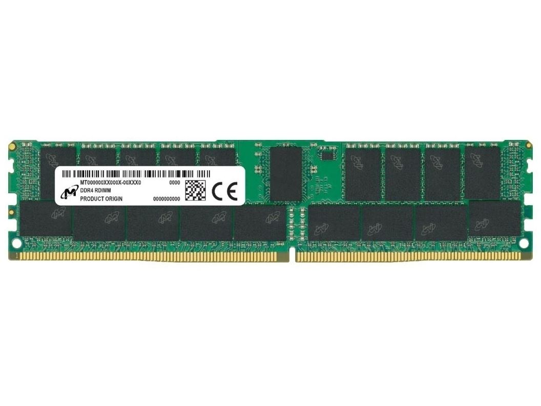 Micron 16GB (DDR4-3200, CL22, ECC, RDIMM) Server Memory